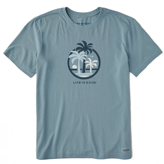 Men's Palm Tree Trio Short Sleeve Crusher Tee