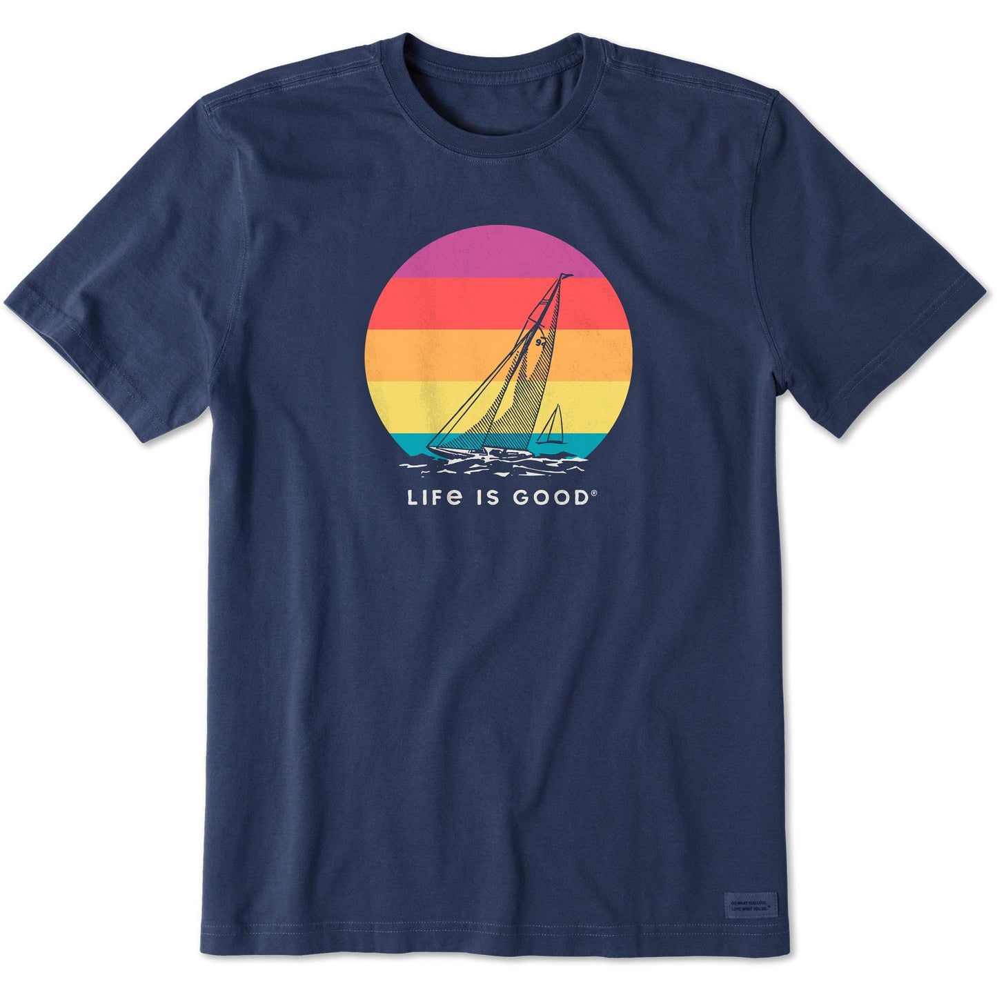 Men's Sailboat Sunset Short Sleeve Crusher Tee