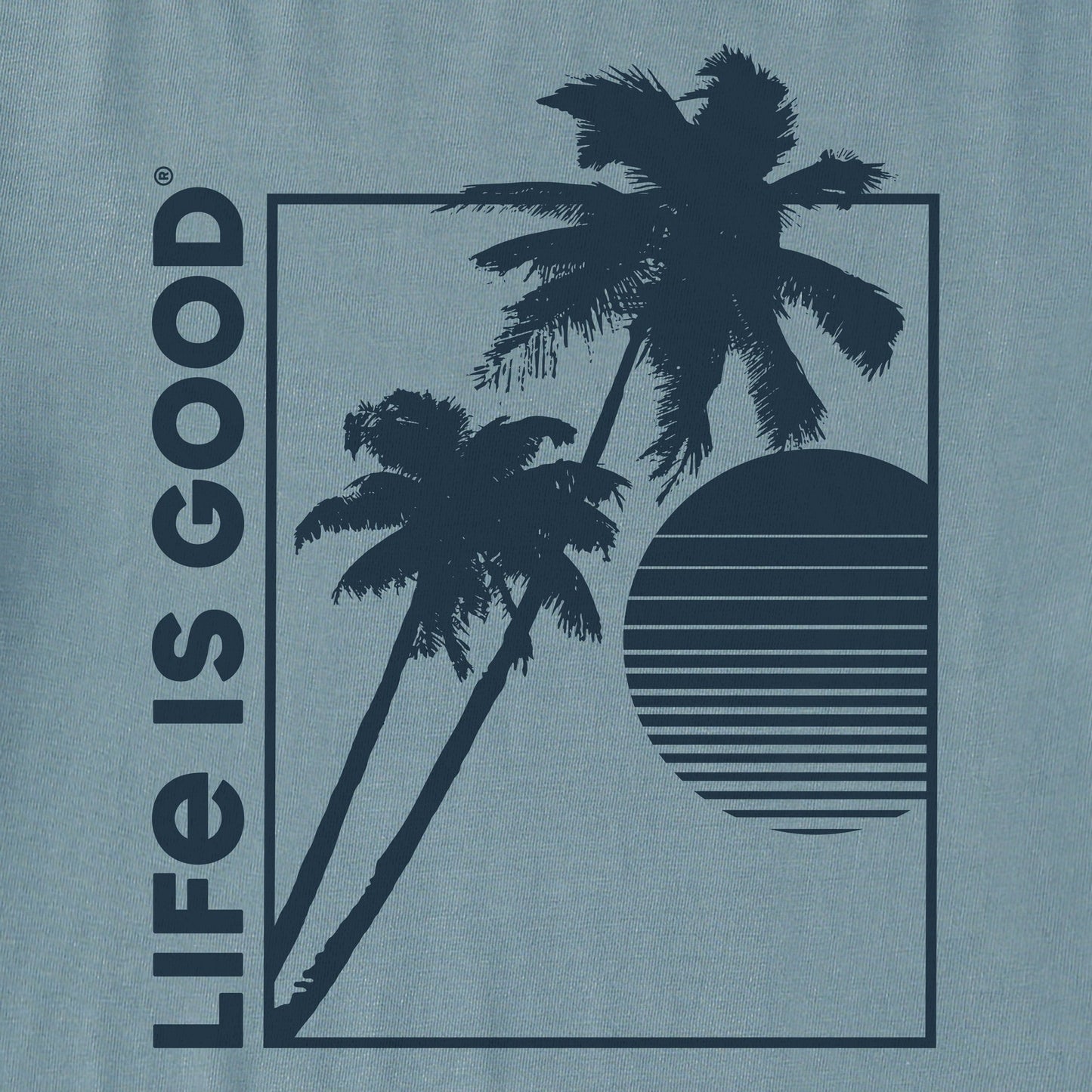 Women's Double Palm Sunset Short Sleeve Crusher Tee