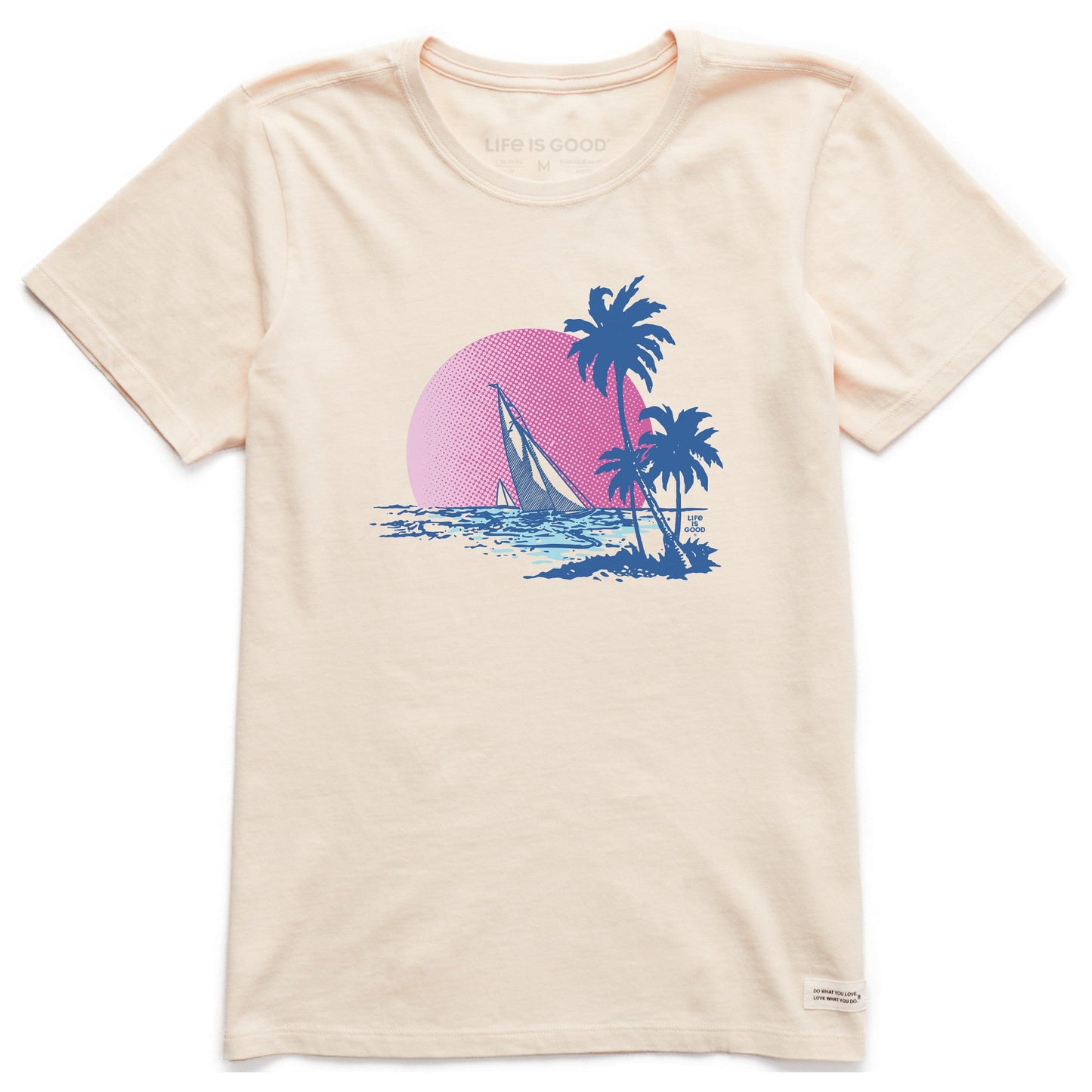 Women's Sailboat Cruise Short Sleeve Crusher Tee