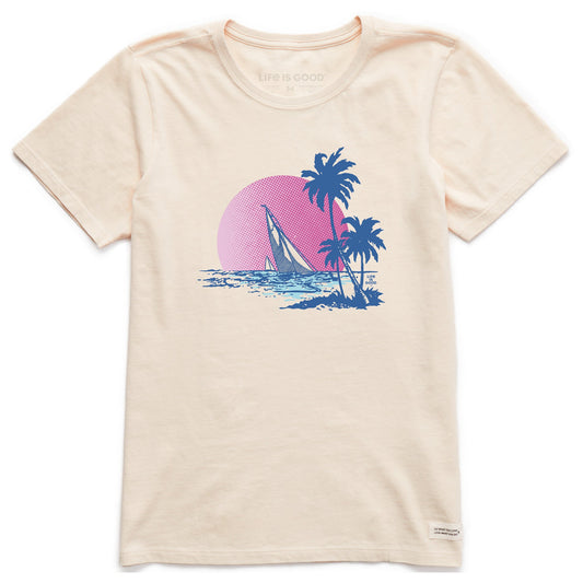 Women's Sailboat Cruise Short Sleeve Crusher Tee
