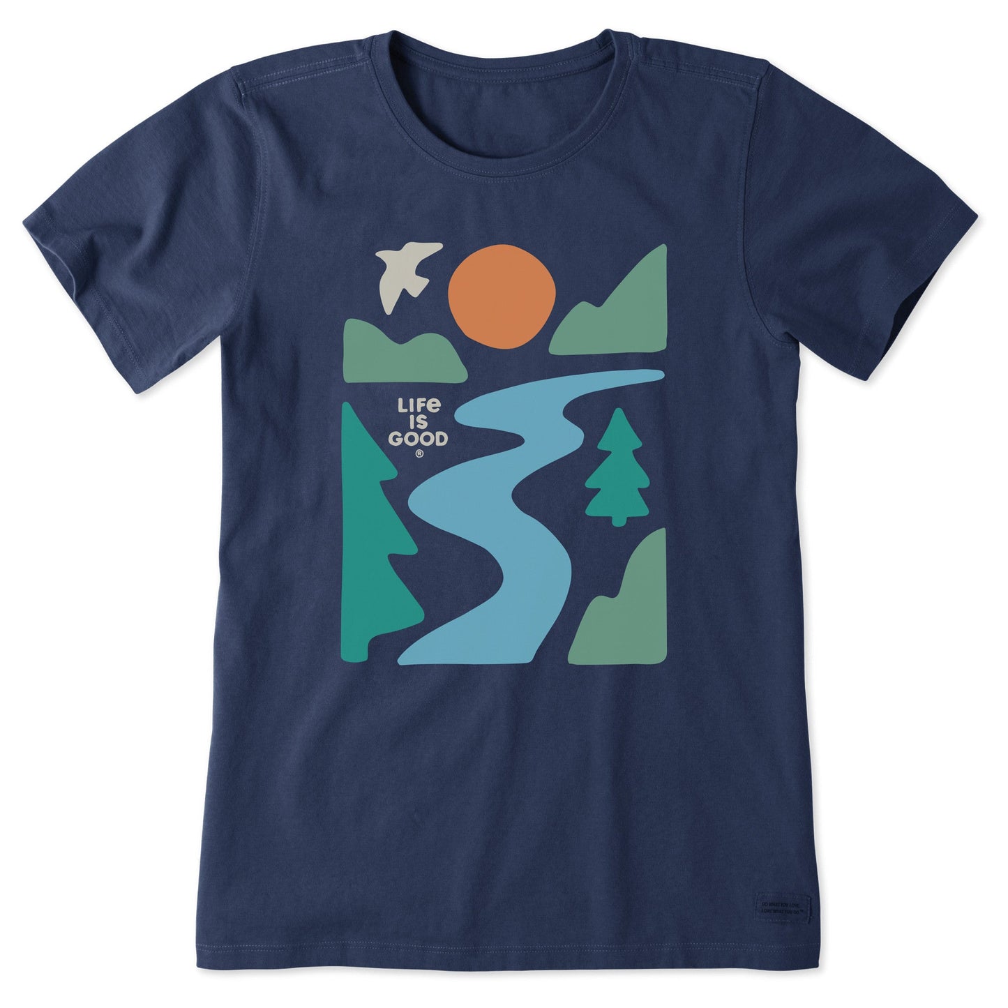 Women's River and Trees Short Sleeve Crusher Tee