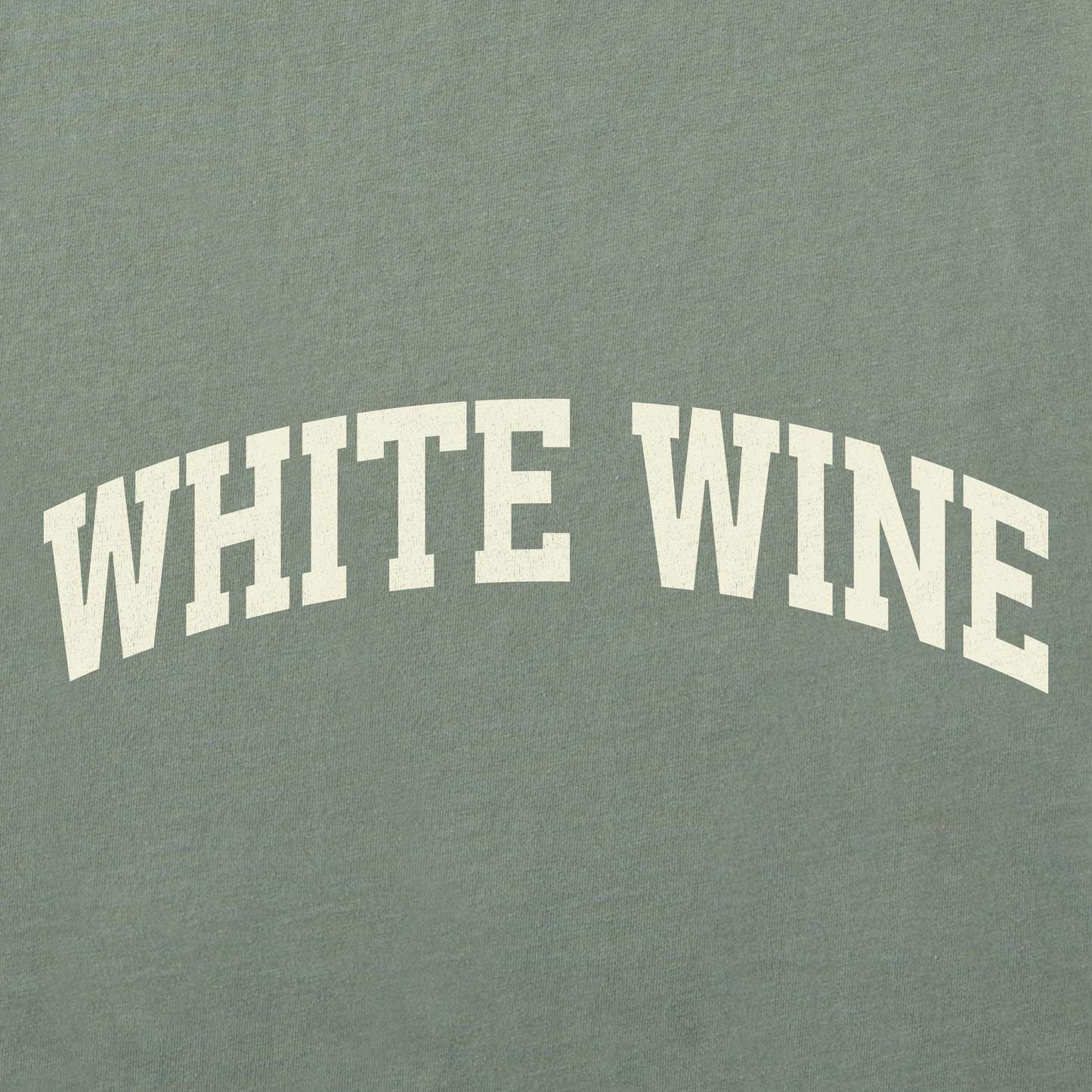 Men's White Wine Arch Short Sleeve Crusher Tee