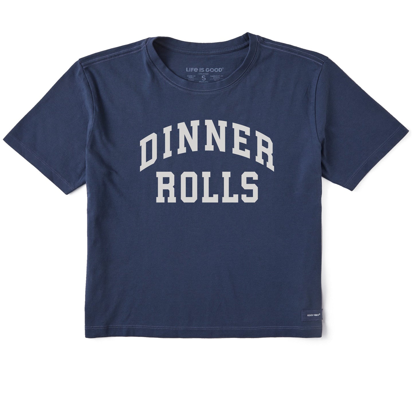 Women's Dinner Rolls Arch Short Sleeve Crusher Boxy Tee
