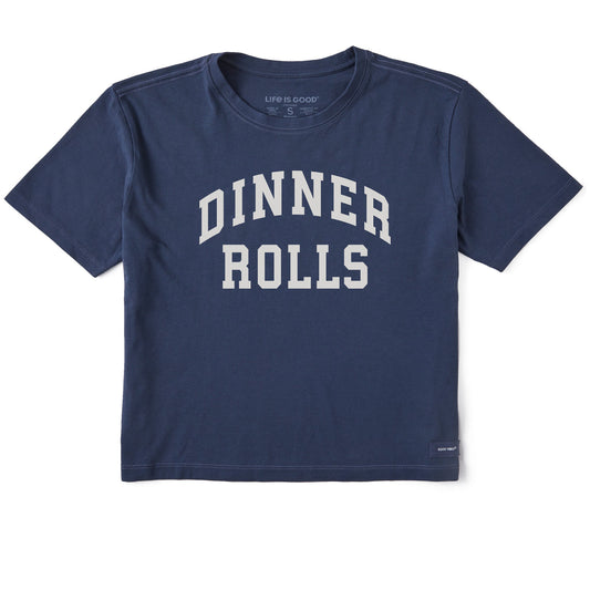 Women's Dinner Rolls Arch Short Sleeve Crusher Boxy Tee