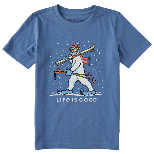 Kids Ski Yeti Short Sleeve Crusher Tee