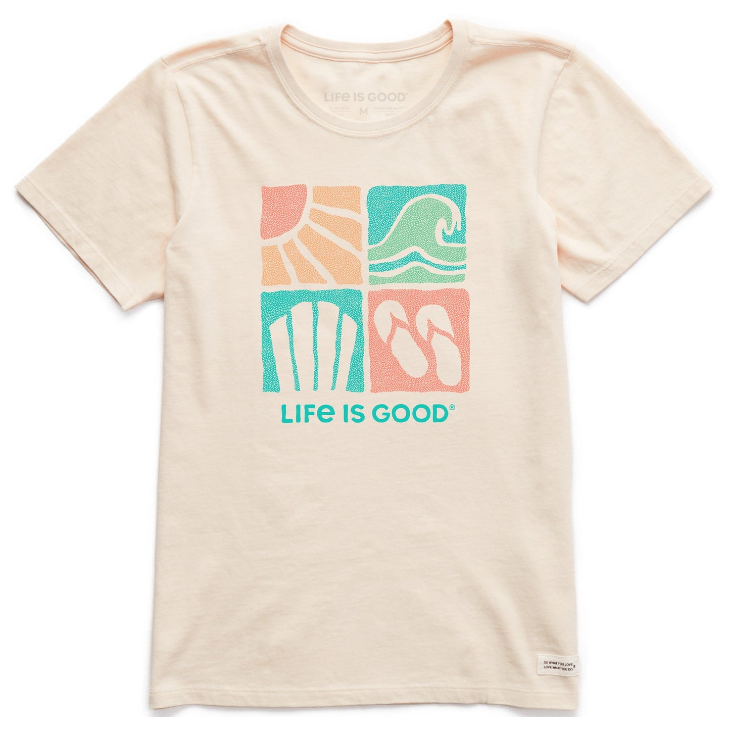 Women's Beach Quadrants Short Sleeve Crusher Tee