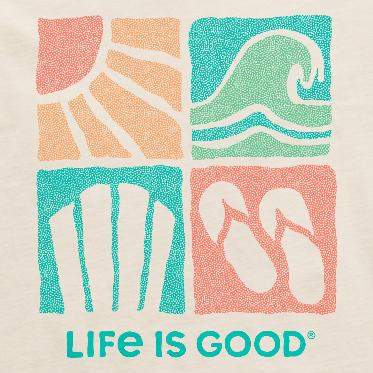 Women's Beach Quadrants Short Sleeve Crusher Tee