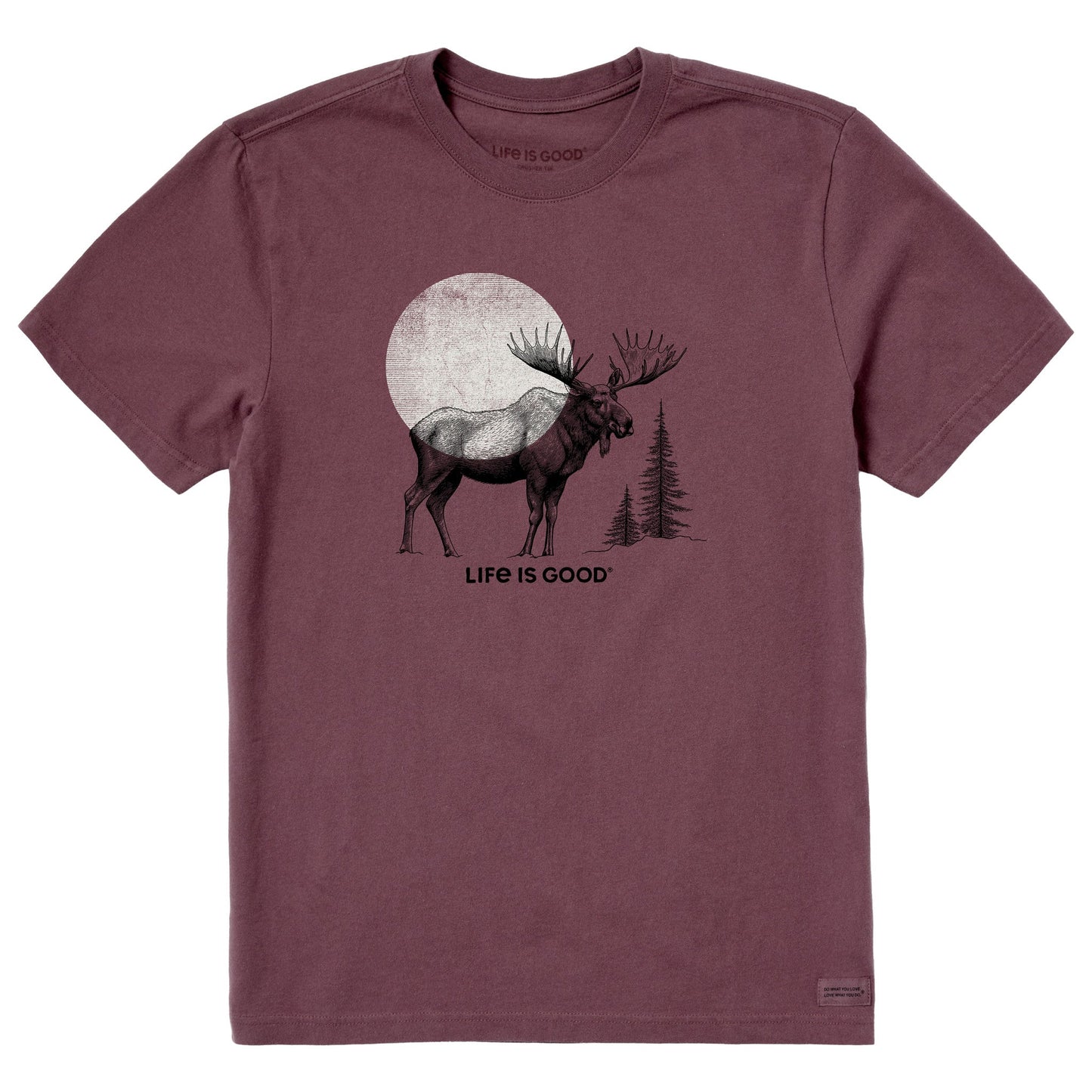 Men's Moose Sunrise Short Sleeve Crusher Tee
