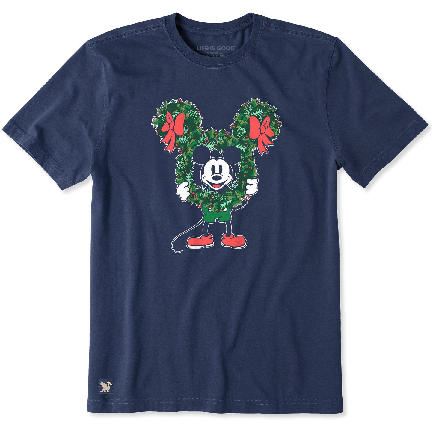 Men's Steamboat Willie Wreath Short Sleeve Crusher Tee