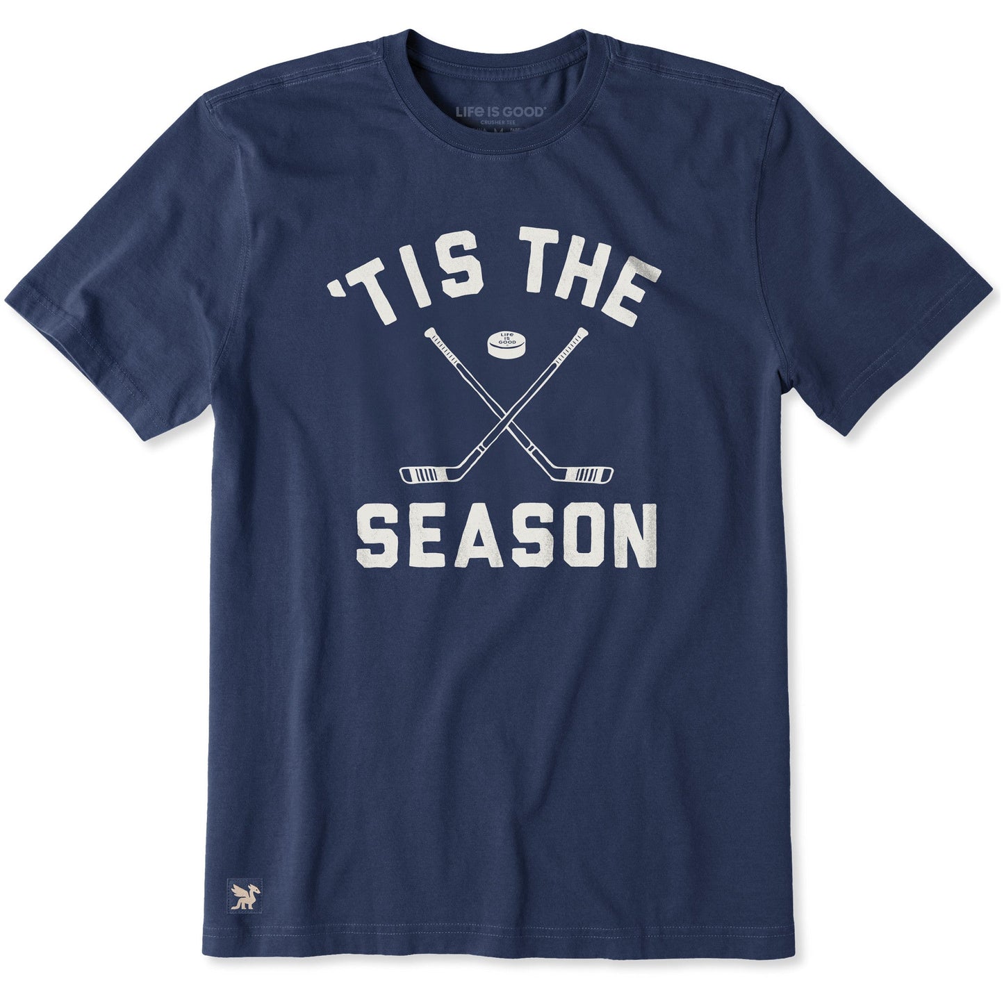 Men's Tis the Season Hockey Short Sleeve Crusher Tee