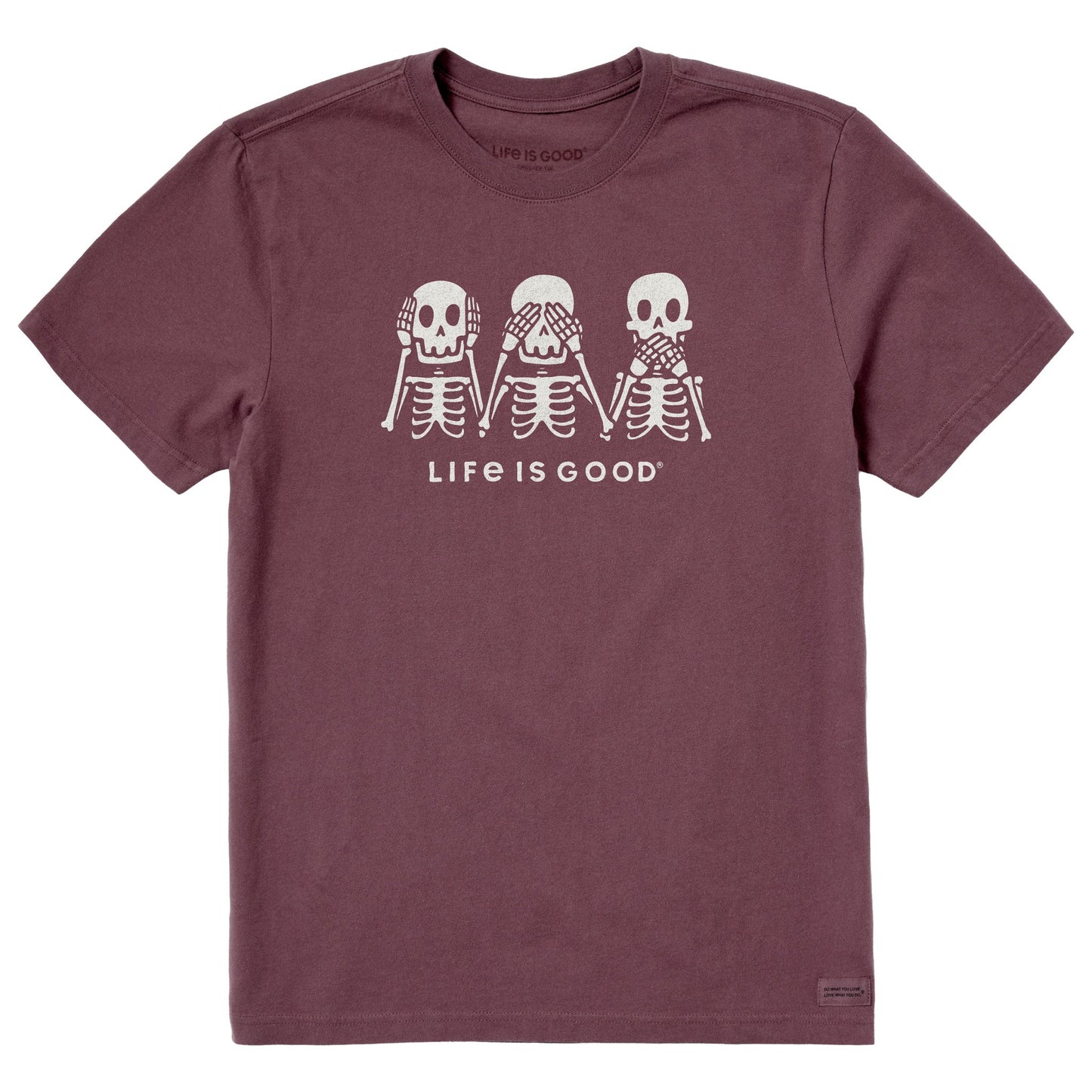 Men's Hear No Skeletons Short Sleeve Crusher Tee