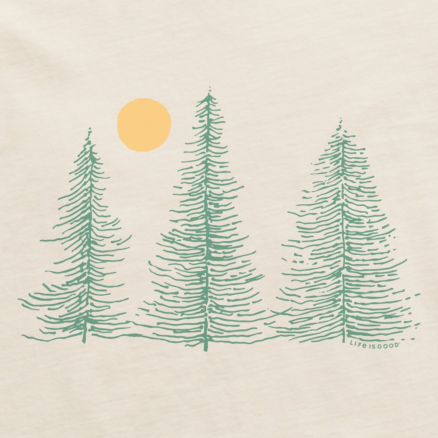 Women's Three Winter Trees Long Sleeve Crusher Tee