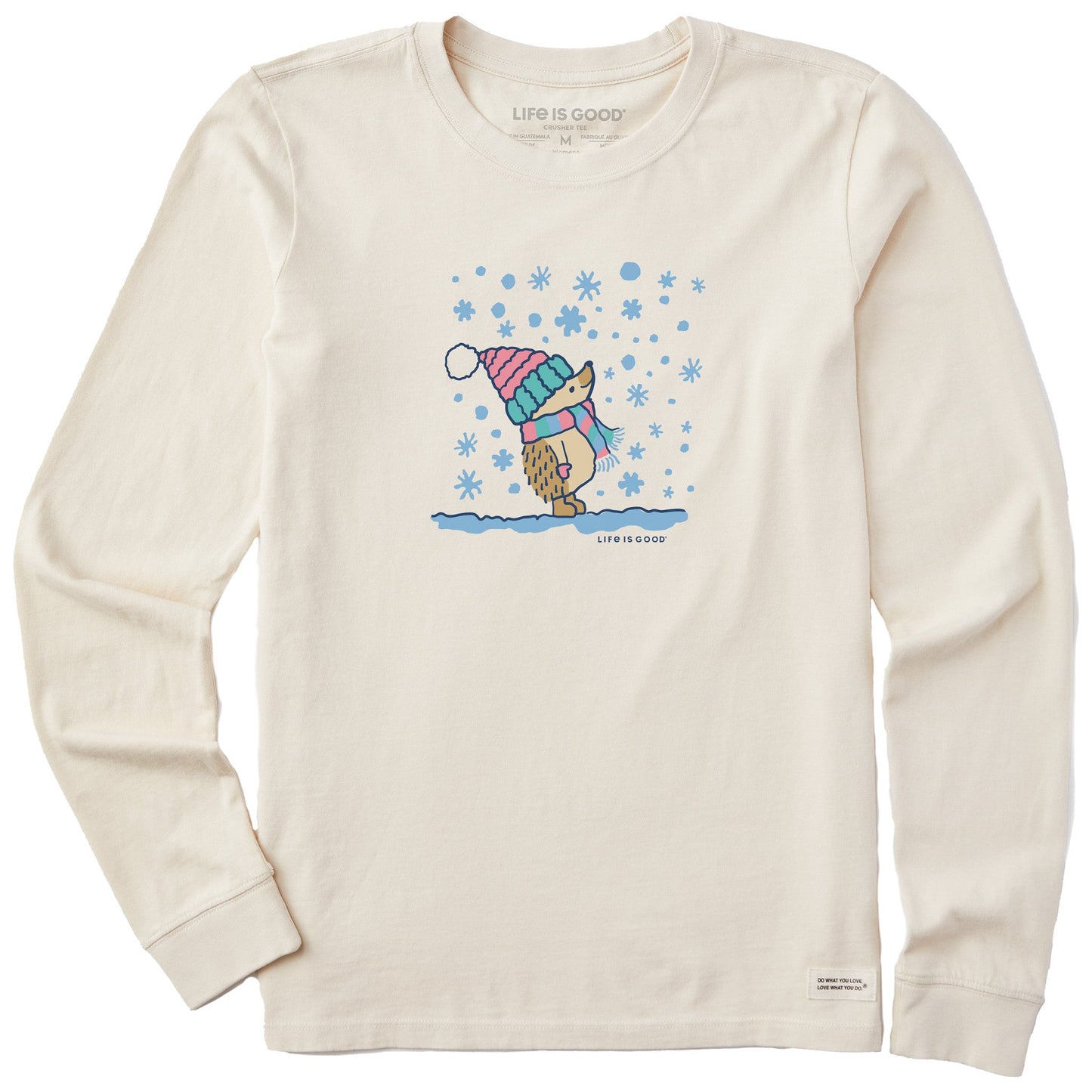 Women's Cozy Hedgehog Long Sleeve Crusher Tee