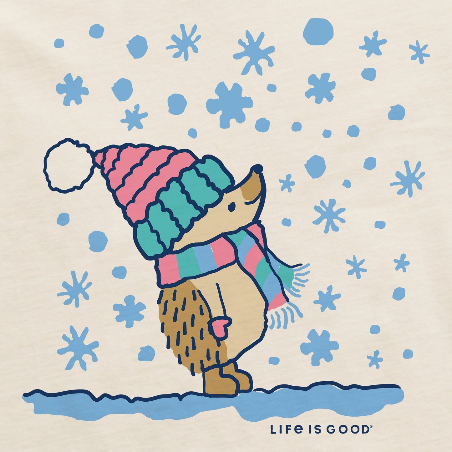 Women's Cozy Hedgehog Long Sleeve Crusher Tee