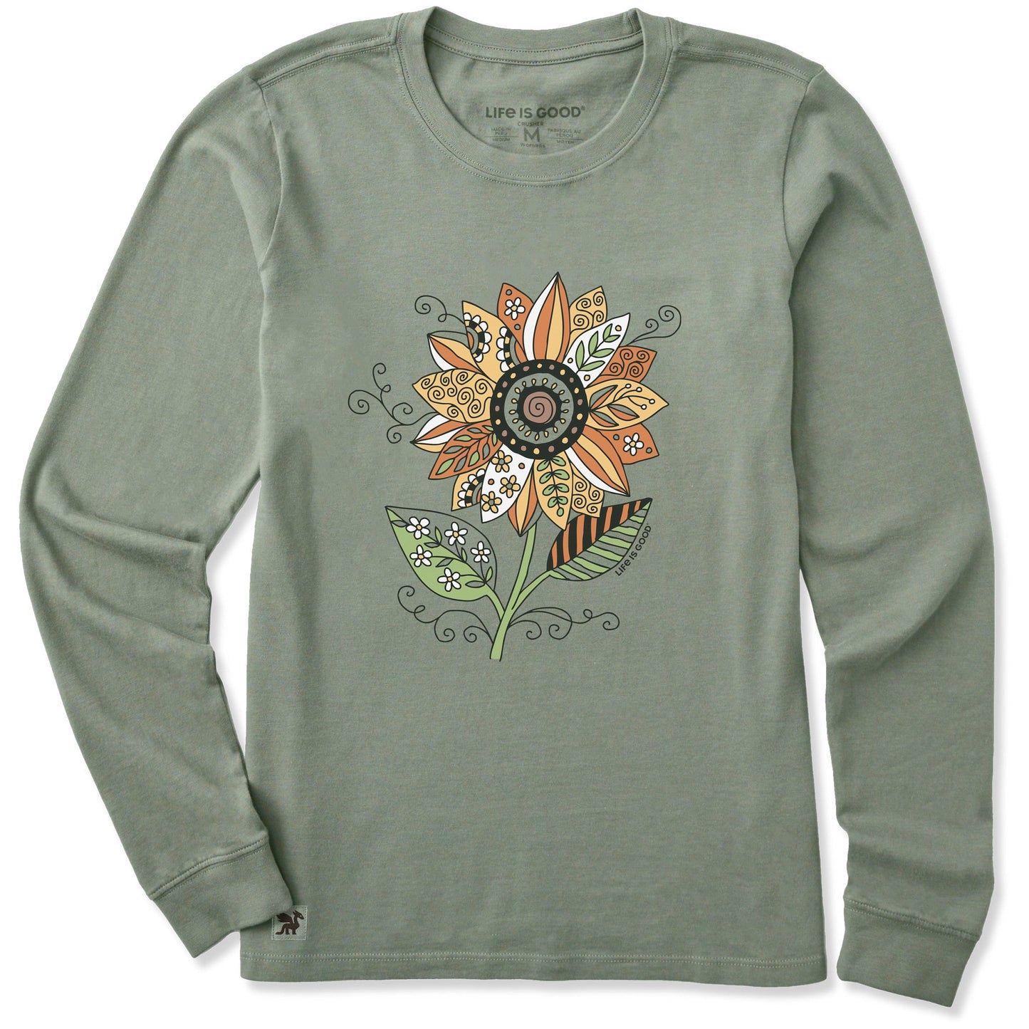 Women's Sunflower Season Long Sleeve Crusher Tee