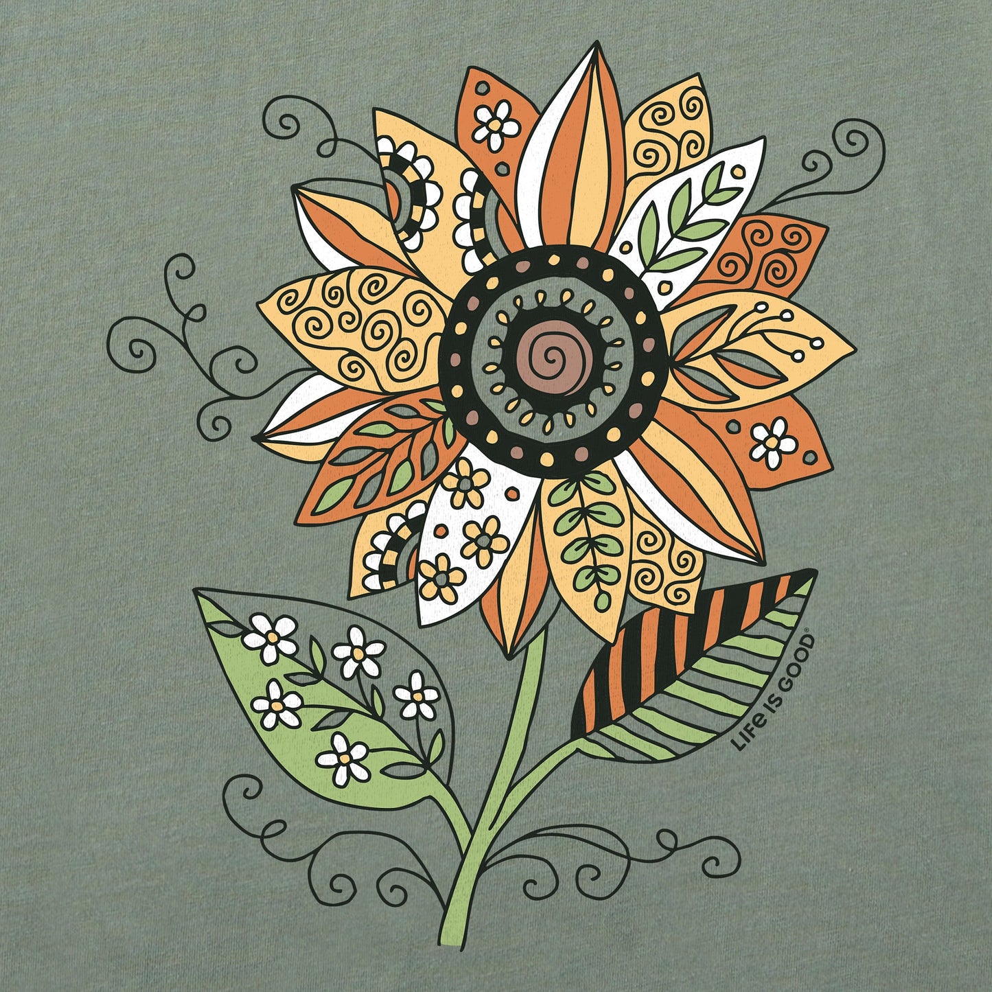 Women's Sunflower Season Long Sleeve Crusher Tee