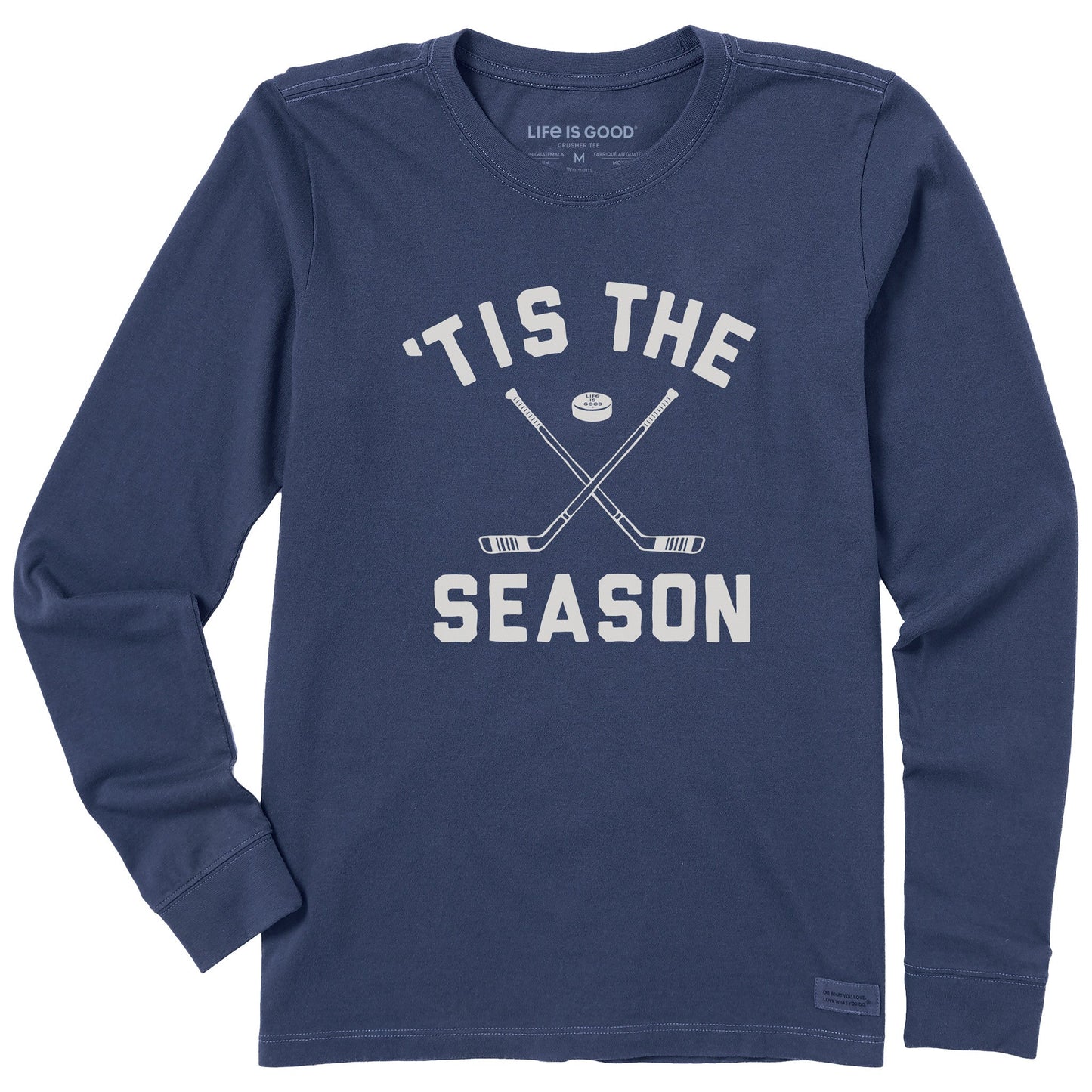 Women's Tis the Season Hockey Long Sleeve Crusher Tee