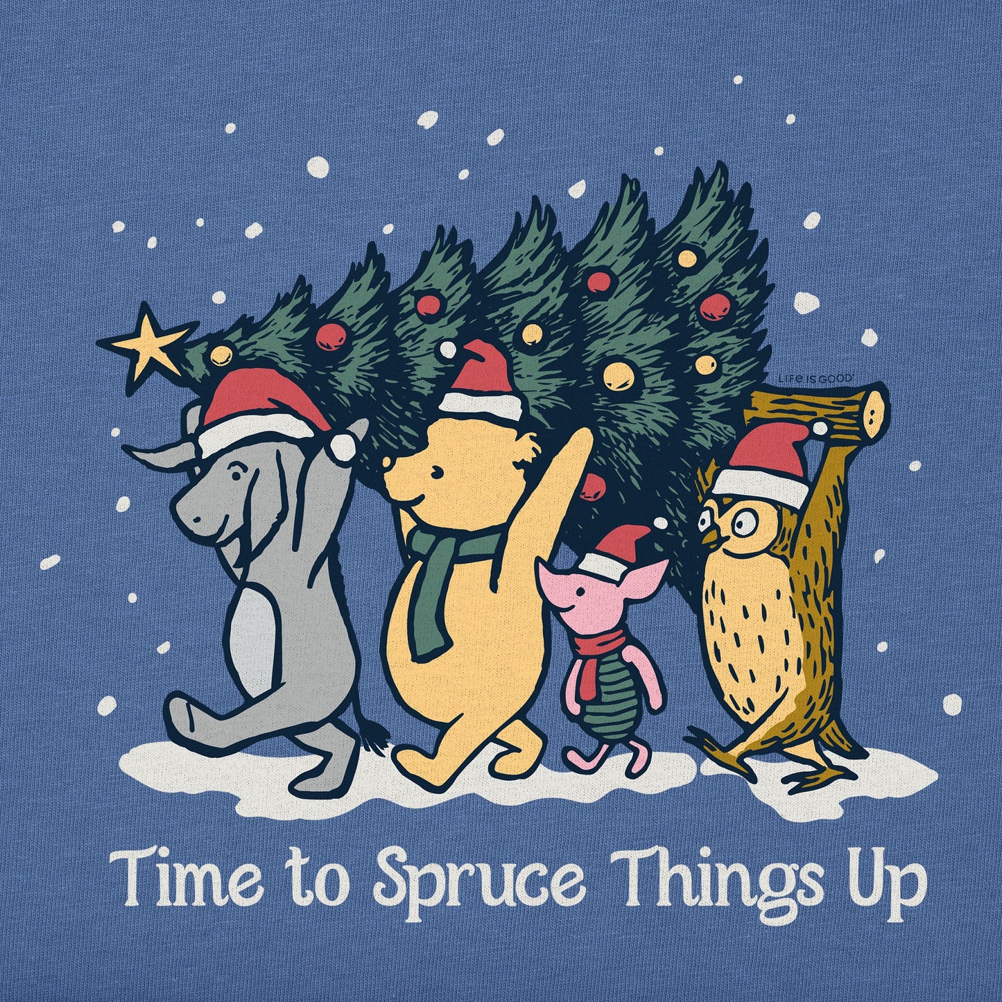 Women's Time to Spruce Things Up Winnie Long Sleeve Crusher Tee