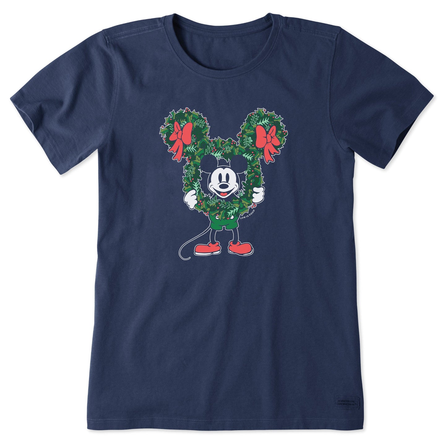Women's Steamboat Willie Wreath Short Sleeve Crusher Tee