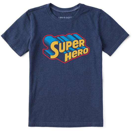 Kids Super Hero Short Sleeve Crusher Tee