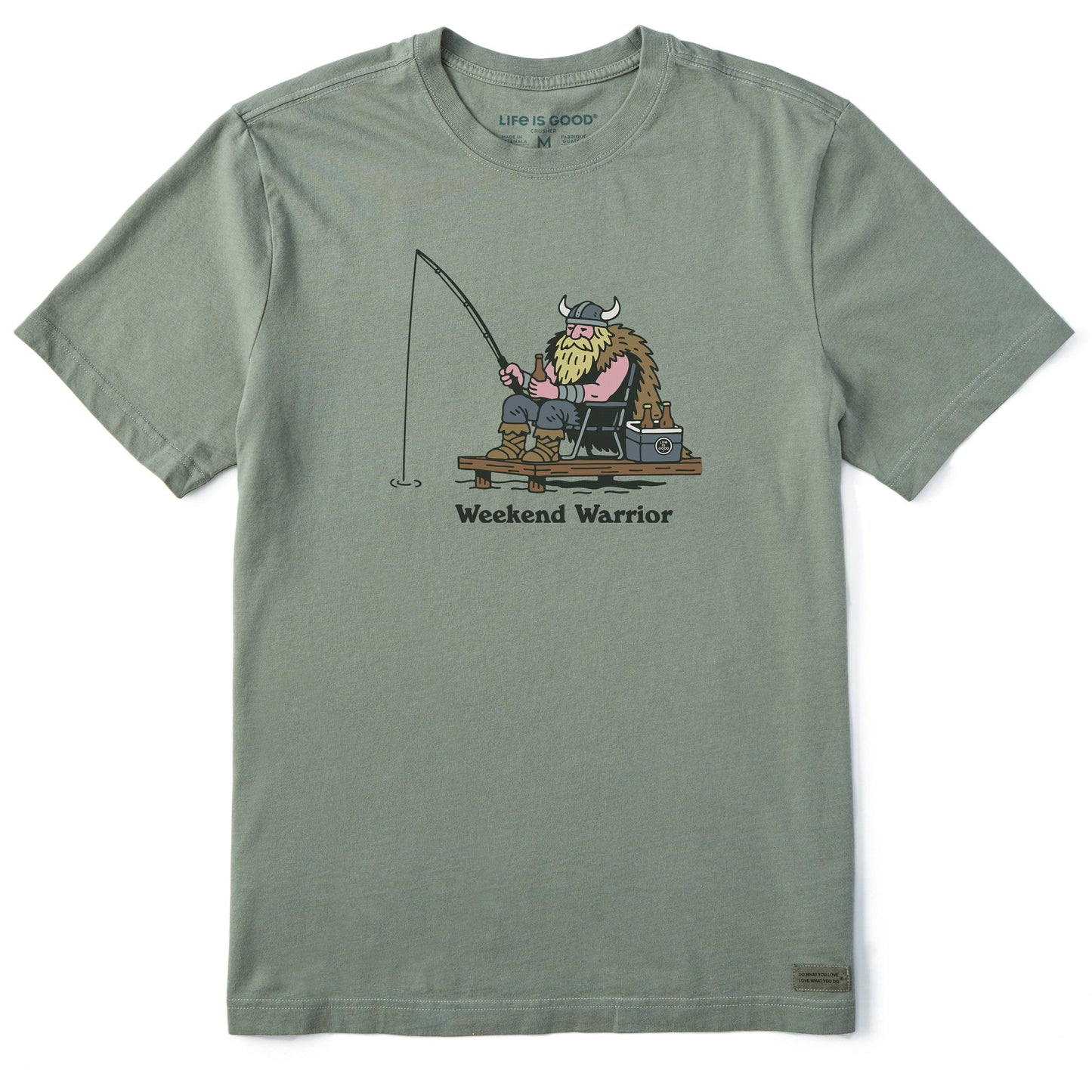 Men's Weekend Warrior Fishing Short Sleeve Crusher Tee