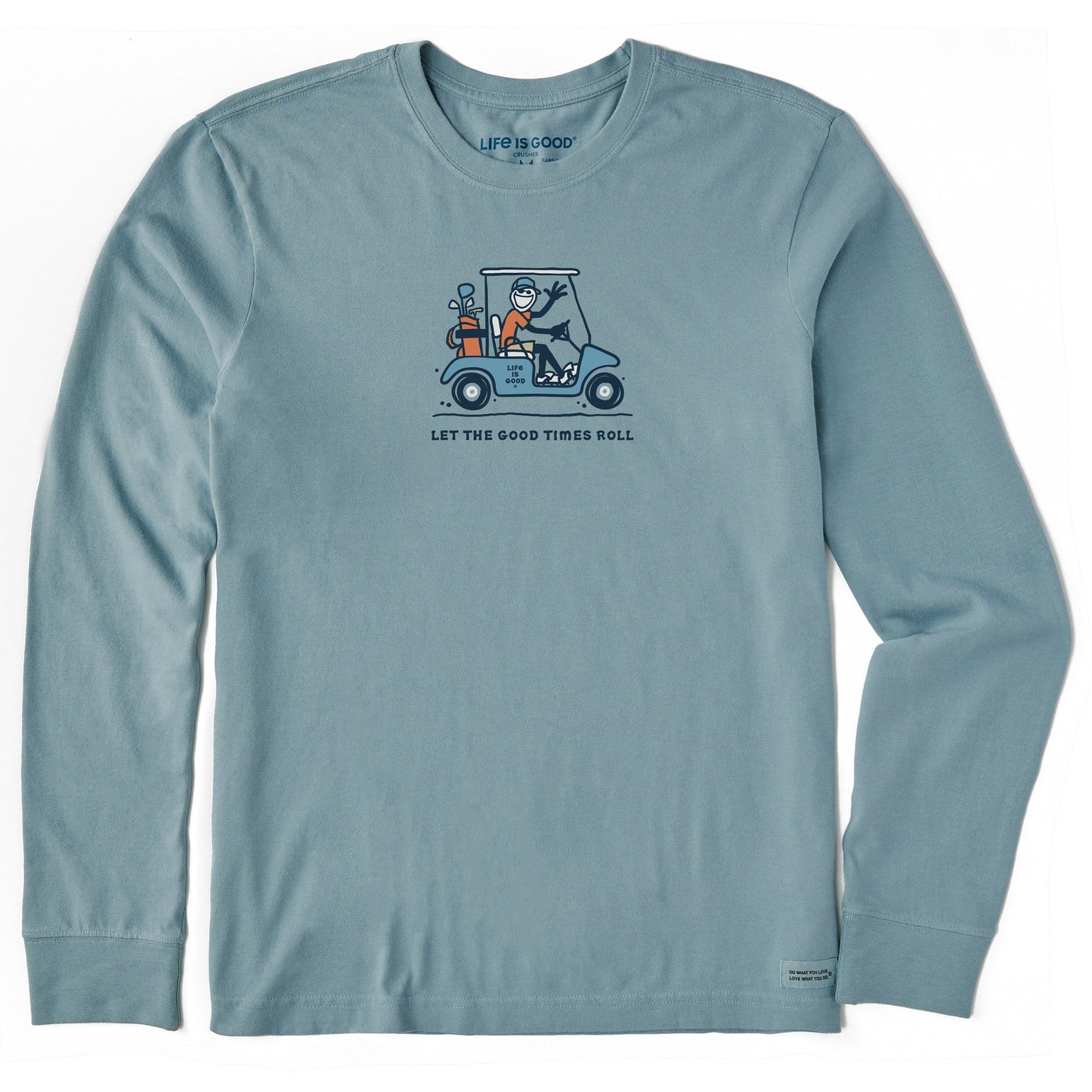 Men's Let the Good Times Roll Jake Golf Long Sleeve Crusher Tee