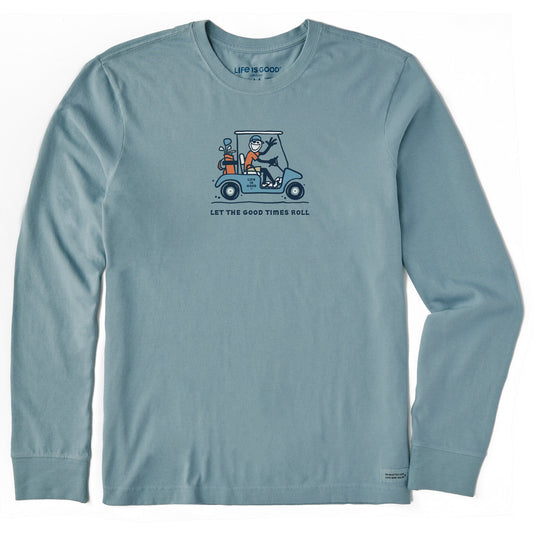 Men's Let the Good Times Roll Jake Golf Long Sleeve Crusher Tee