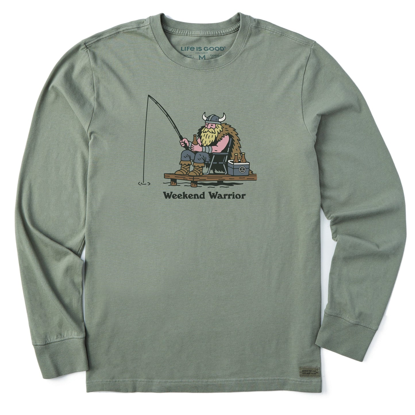 Men's Weekend Warrior Fishing Long Sleeve Crusher Tee
