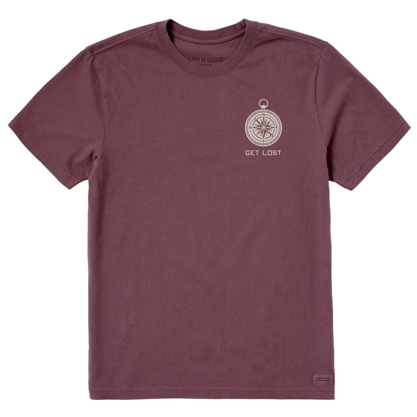 Men's Get Lost Compass Short Sleeve Crusher Tee