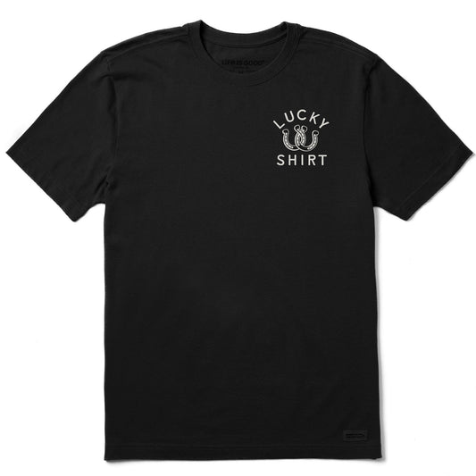 Men's Lucky Horseshoe Shirt Short Sleeve Crusher Tee
