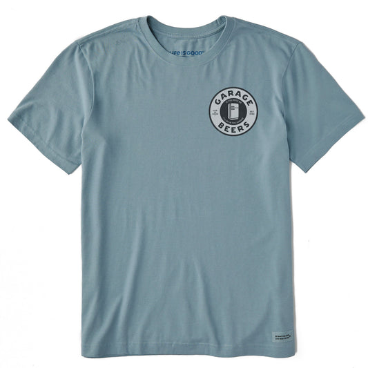 Men's Garage Beers Stamp Short Sleeve Crusher Tee