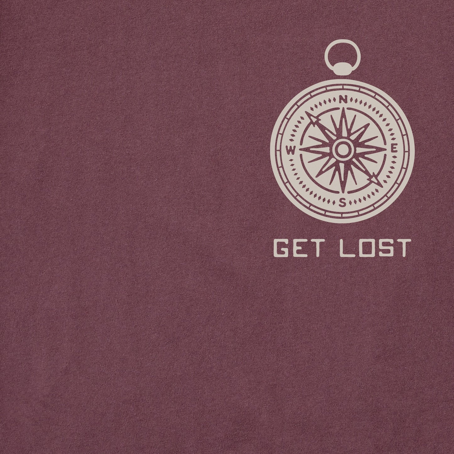 Men's Get Lost Compass Long Sleeve Crusher Tee