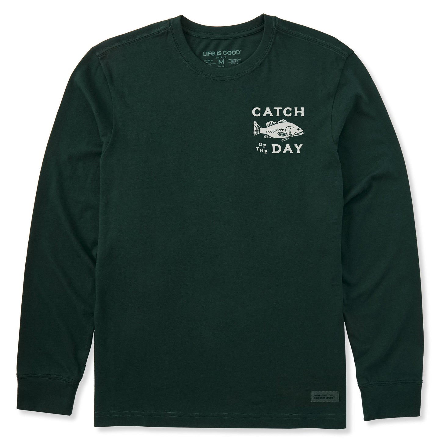 Men's Catch of the Day Fish Long Sleeve Crusher Tee