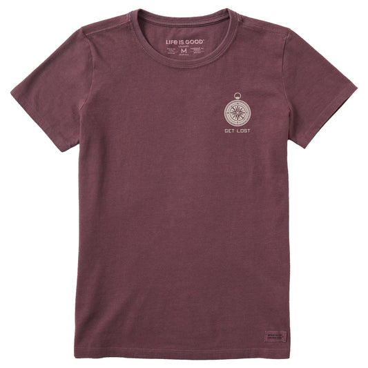 Women's Get Lost Compass Short Sleeve Crusher Tee