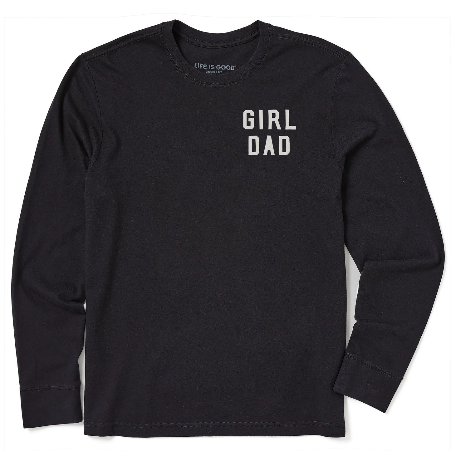 Men's Girl Dad Simple Long Sleeve Crusher Tee
