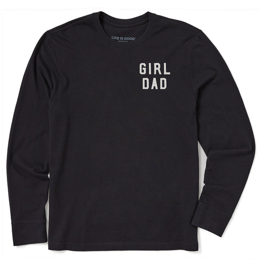 Men's Girl Dad Simple Long Sleeve Crusher Tee