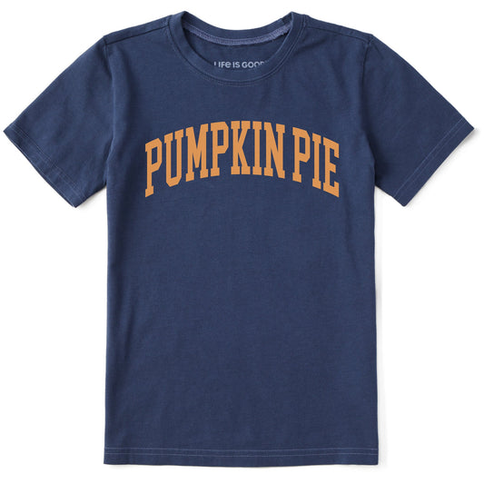 Kids Pumpkin Pie Athletic Arch Short Sleeve Crusher Tee
