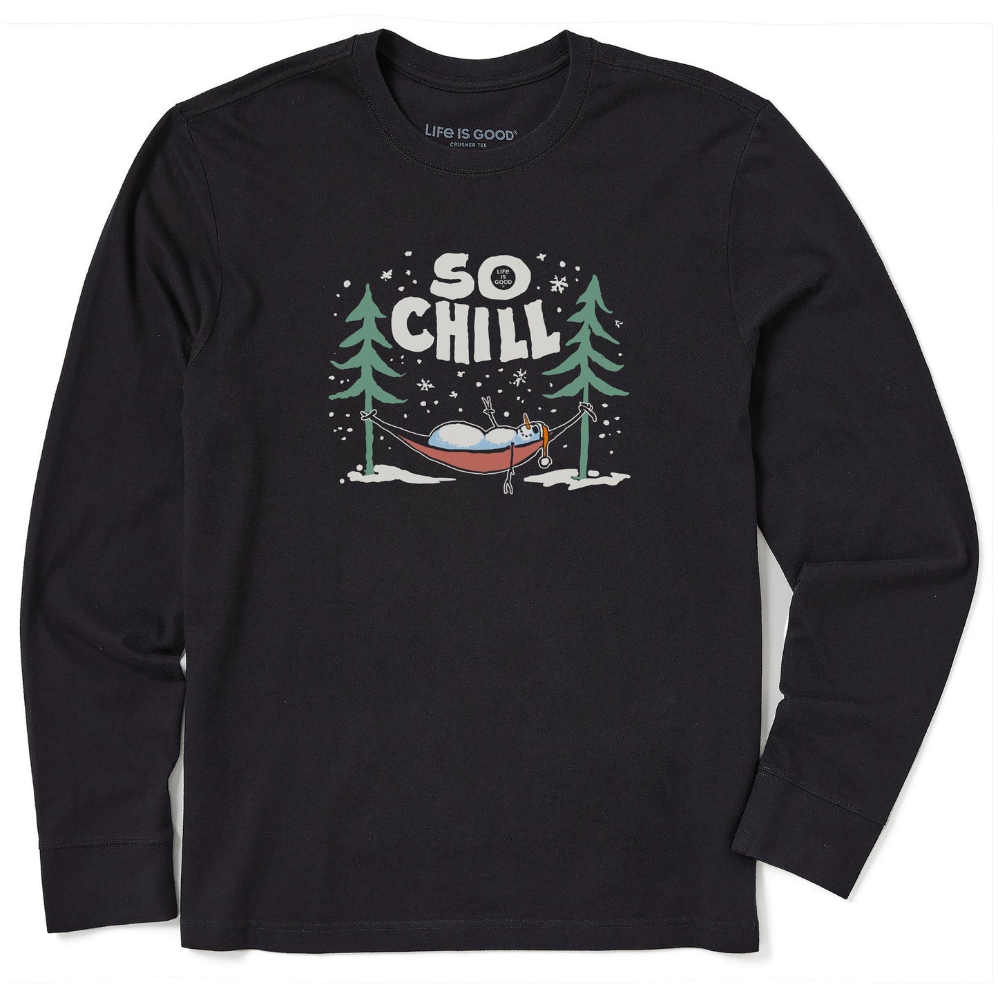 Men's So Chill Snowman Long Sleeve Crusher Tee