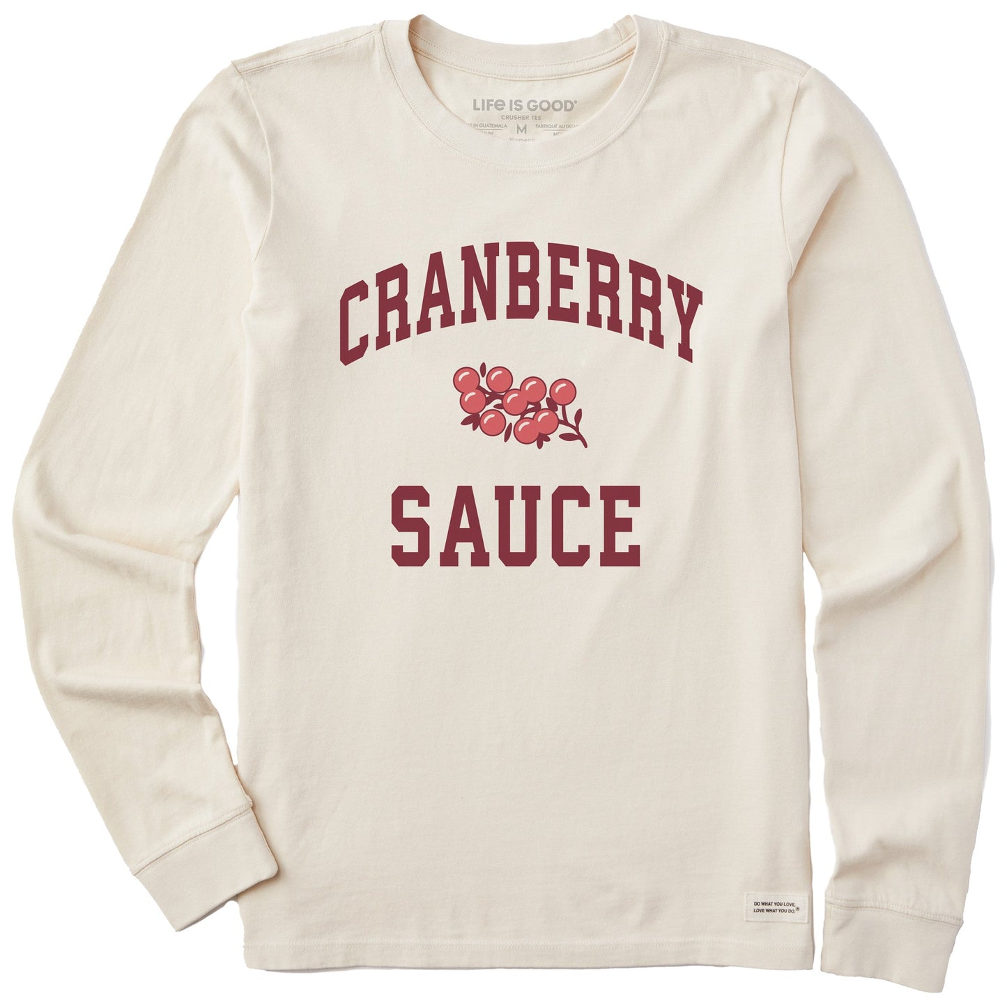 Women's Cranberry Sauce Arch Long Sleeve Crusher Tee