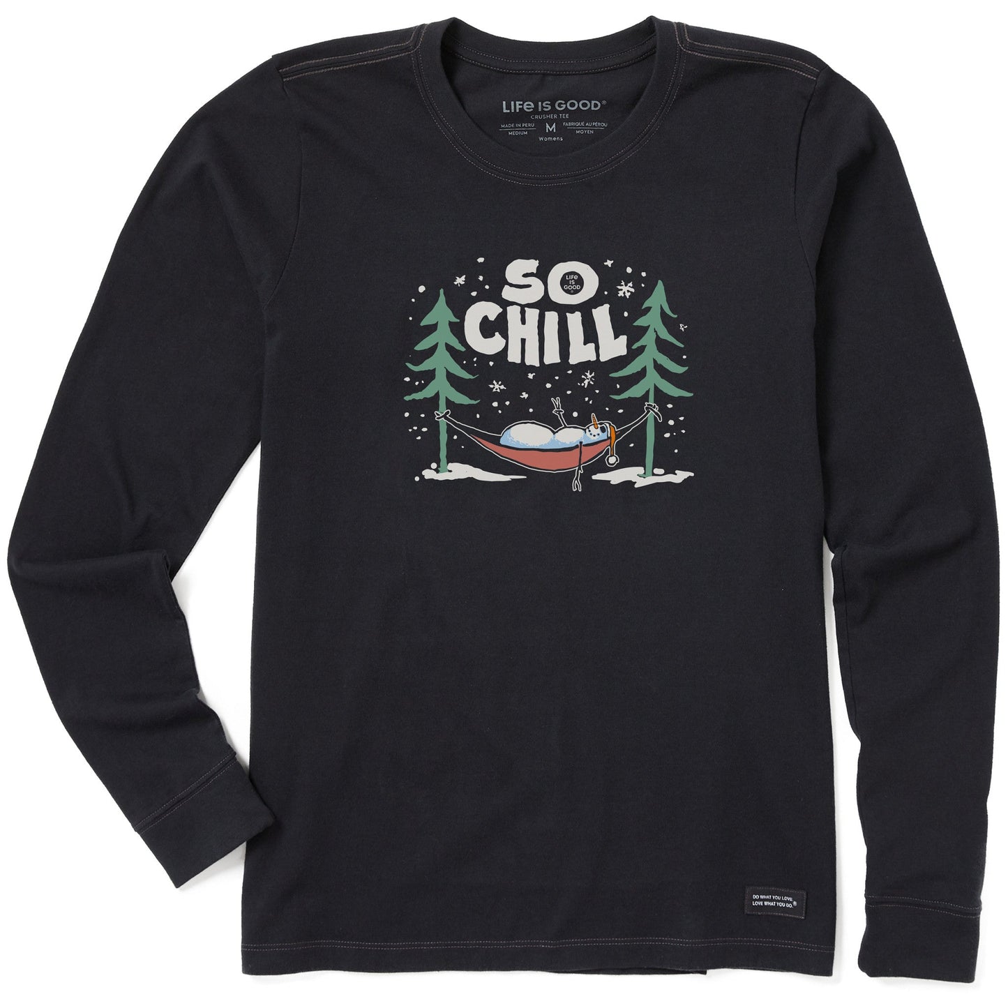 Women's So Chill Snowman Long Sleeve Crusher Tee