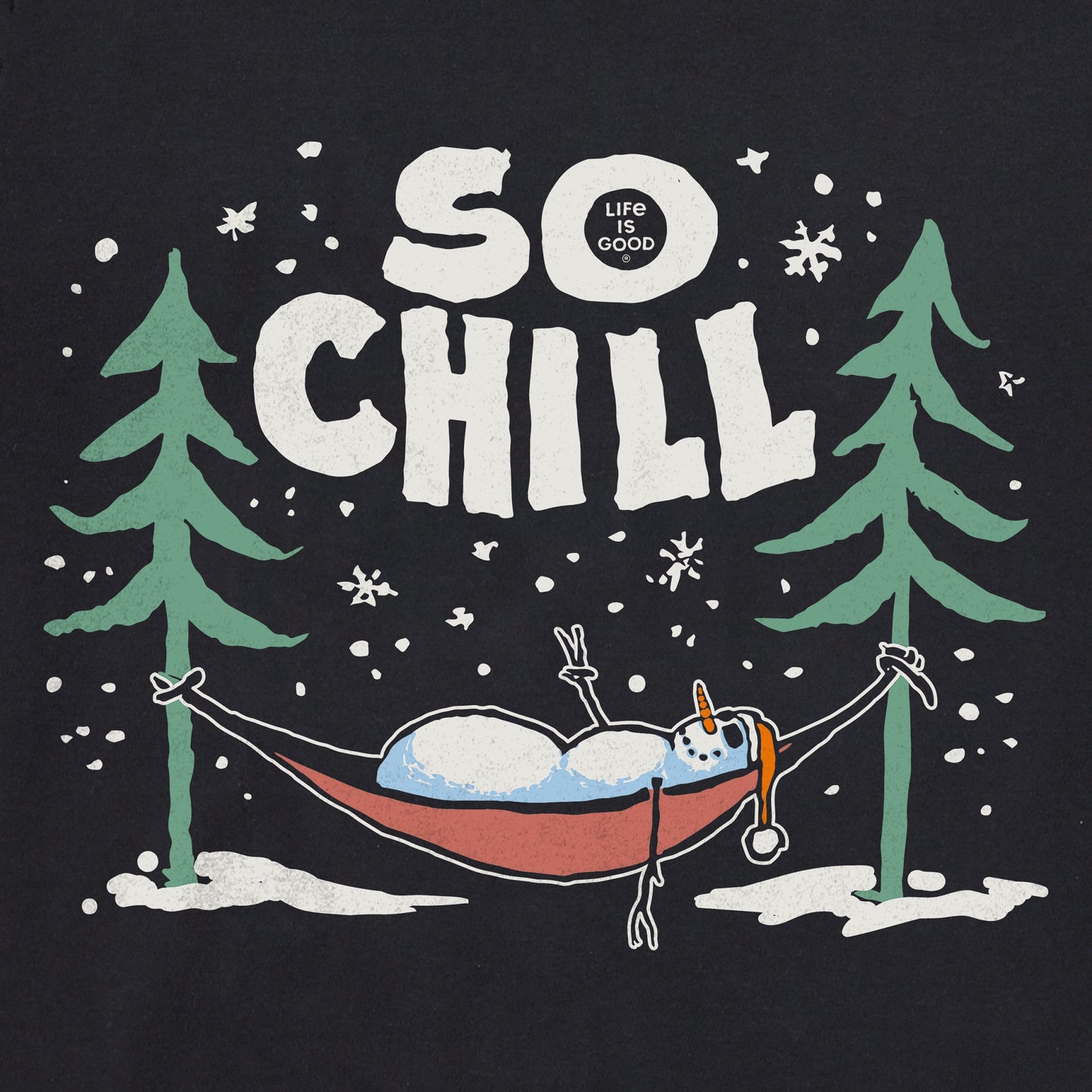 Women's So Chill Snowman Long Sleeve Crusher Tee