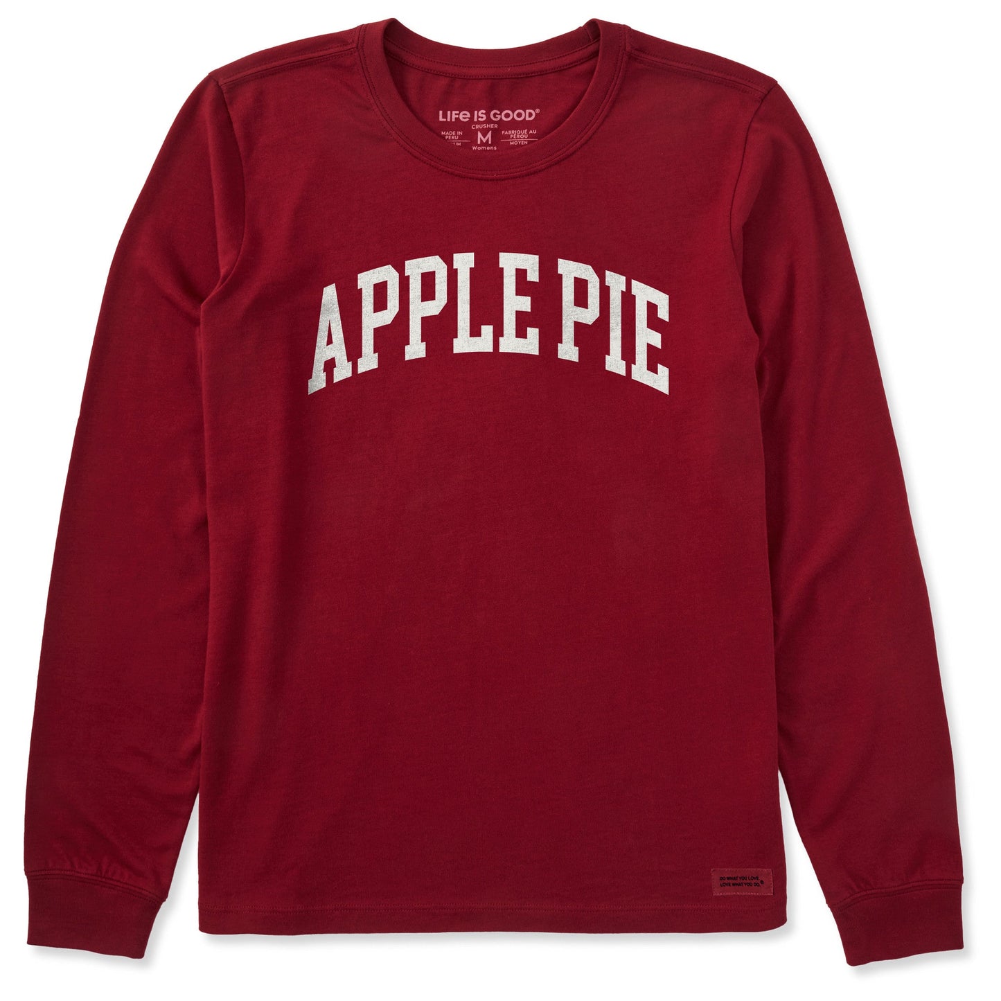 Women's Apple Pie Athletic Arch Long Sleeve Crusher Tee