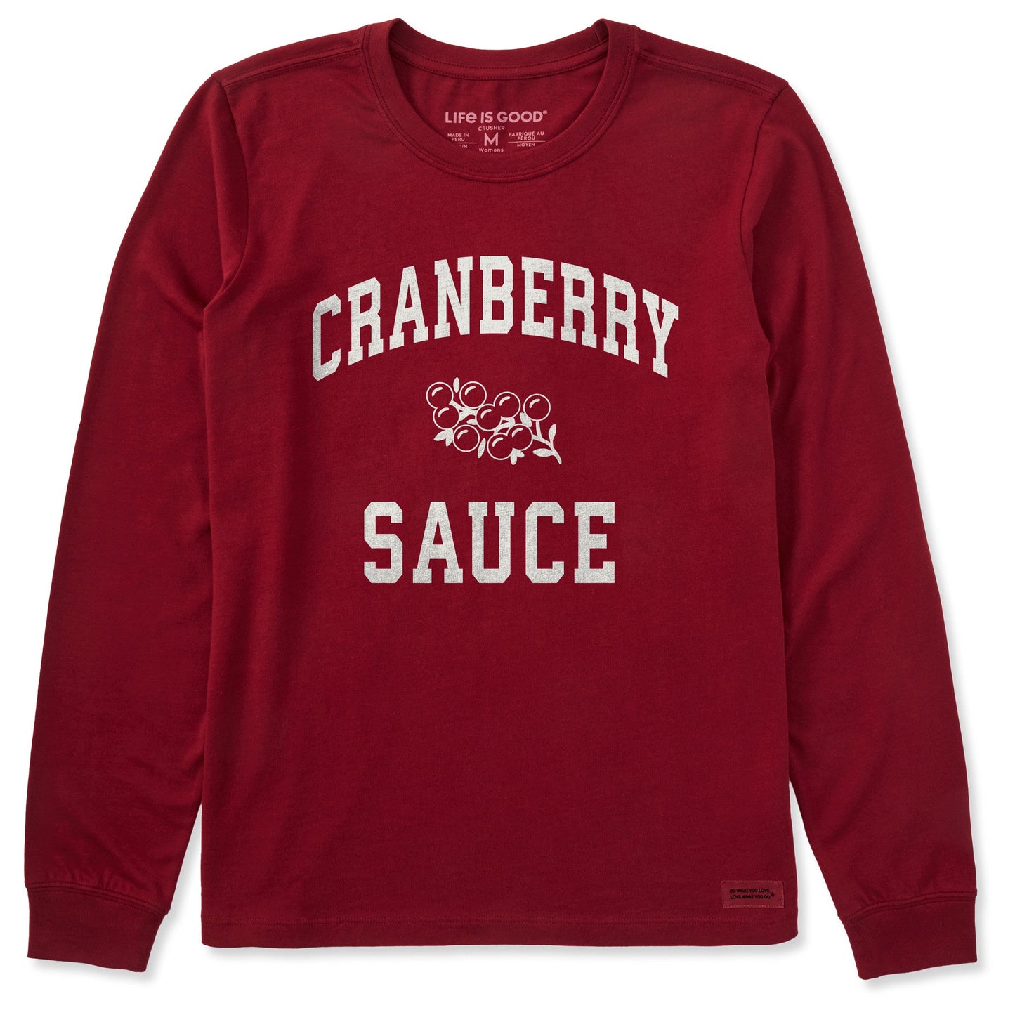 Women's Cranberry Sauce Arch Long Sleeve Crusher Tee