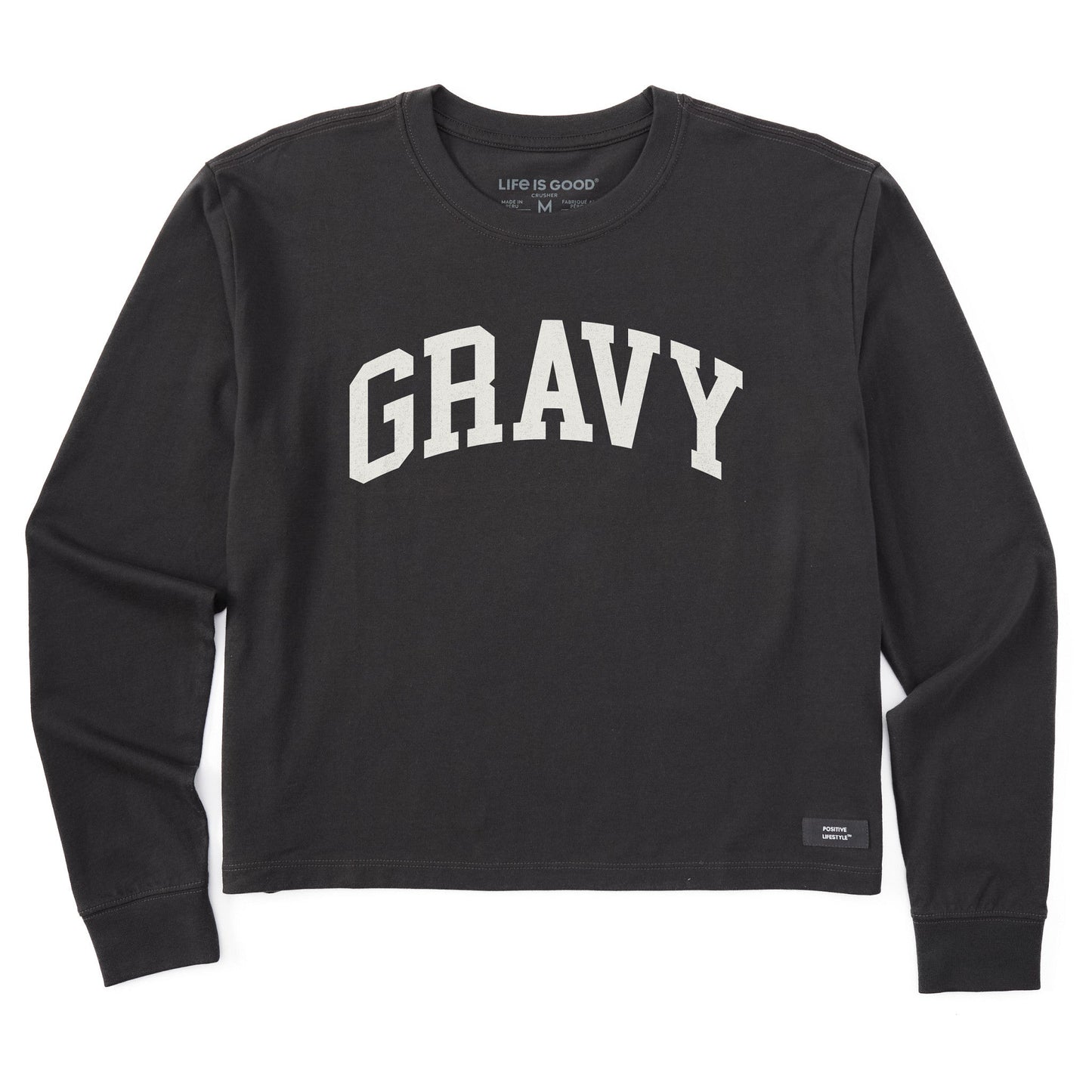 Women's Gravy Athletic Arch Long Sleeve Crusher Boxy Tee