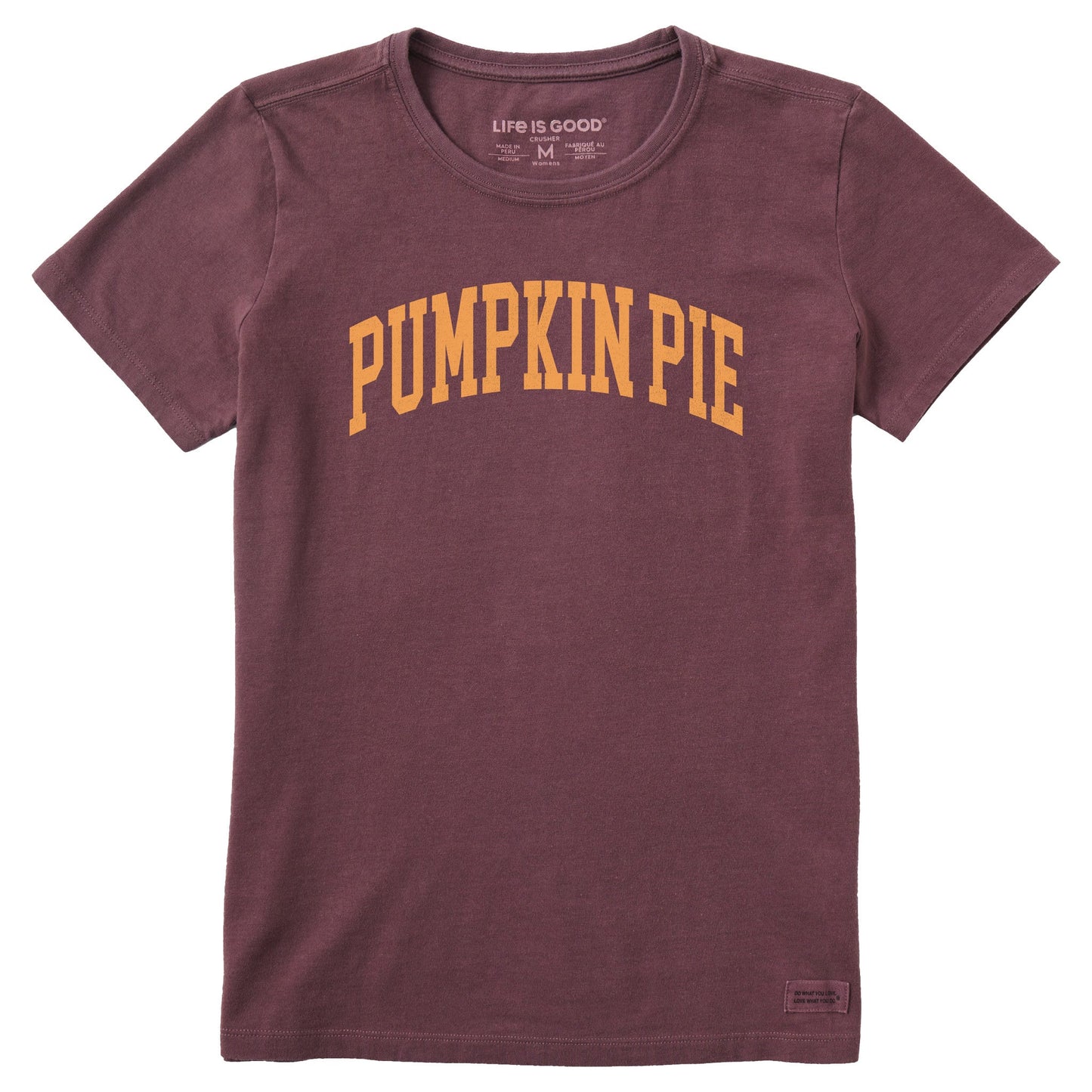 Women's Pumpkin Pie Athletic Arch Short Sleeve Crusher Tee