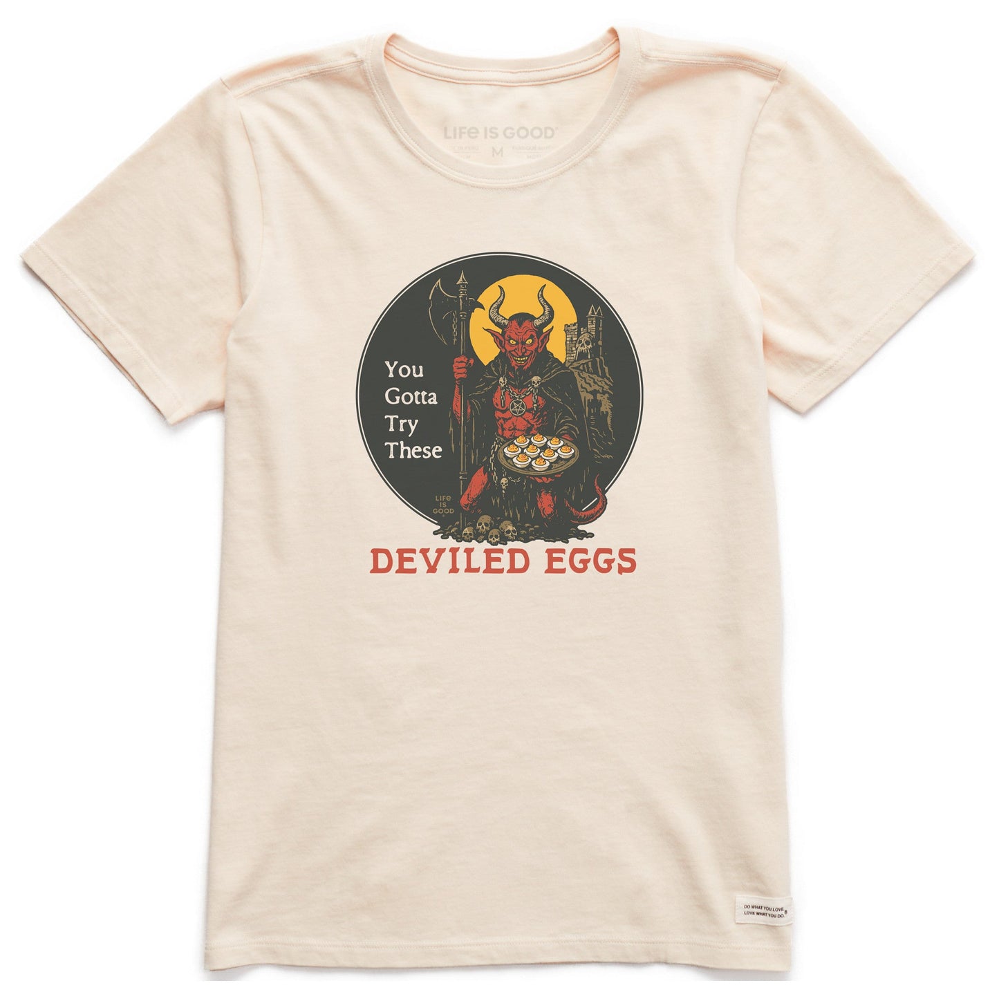 Women's Try These Deviled Eggs Short Sleeve Crusher Tee