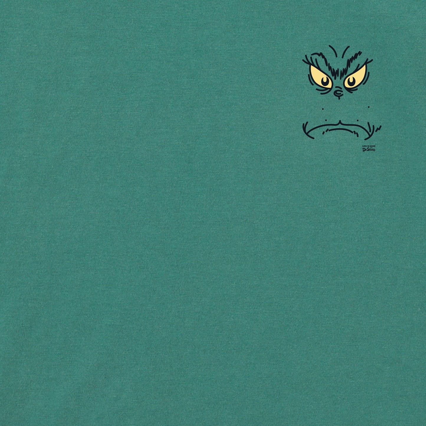 Men's Grinchy Face Mini Short Sleeve Crusher Tee