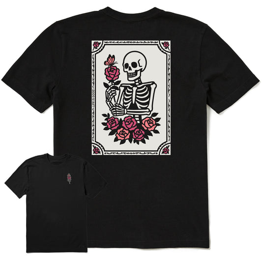 Men's Skeleton Portrait Short Sleeve Crusher Tee