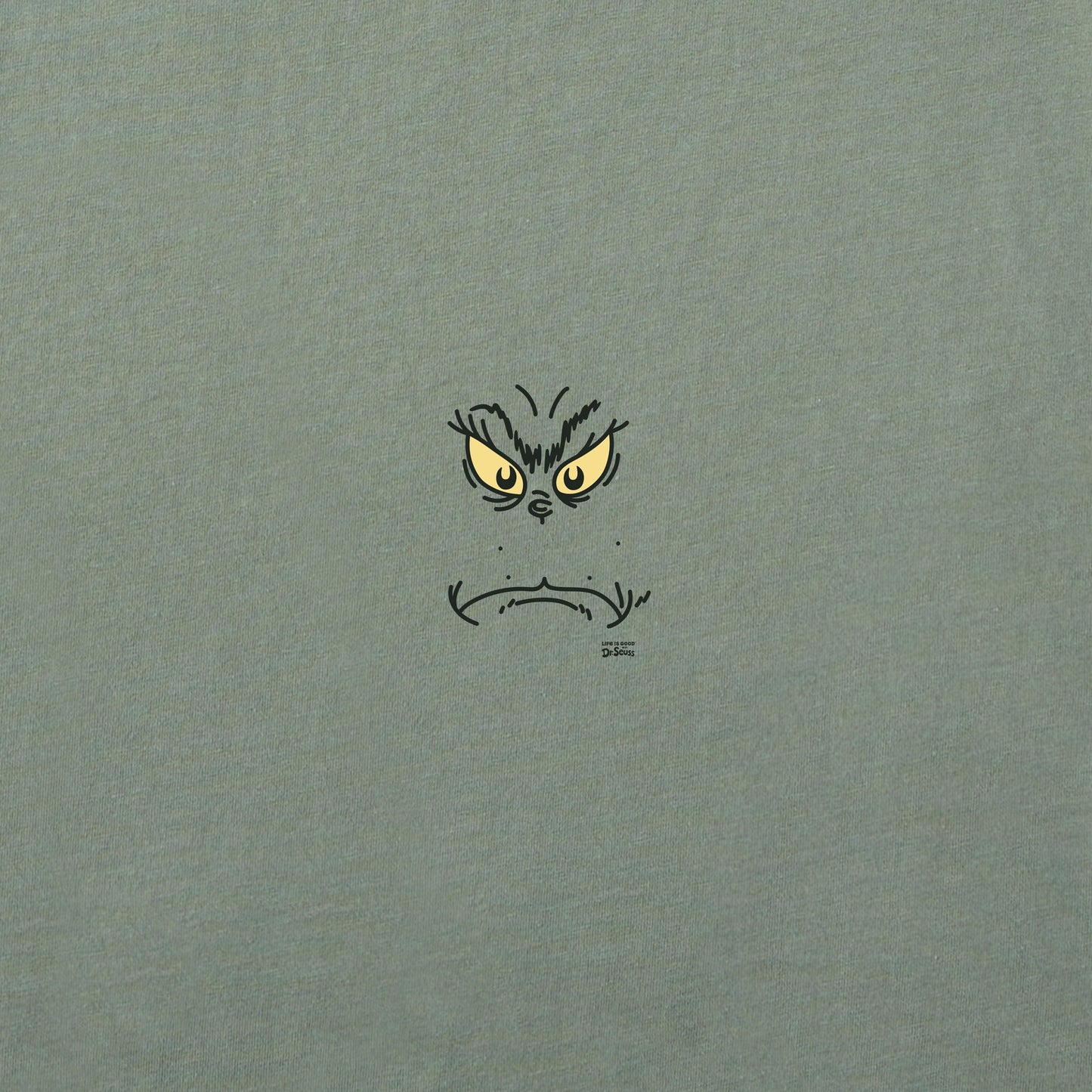 Women's Grinchy Face Mini Short Sleeve Crusher Tee